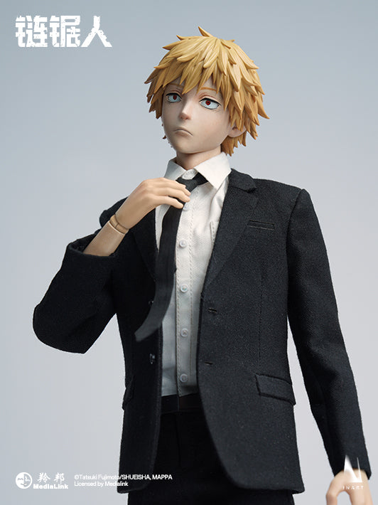 Fully articulated Denji figure with chainsaw limbs and expressive face sculpts.