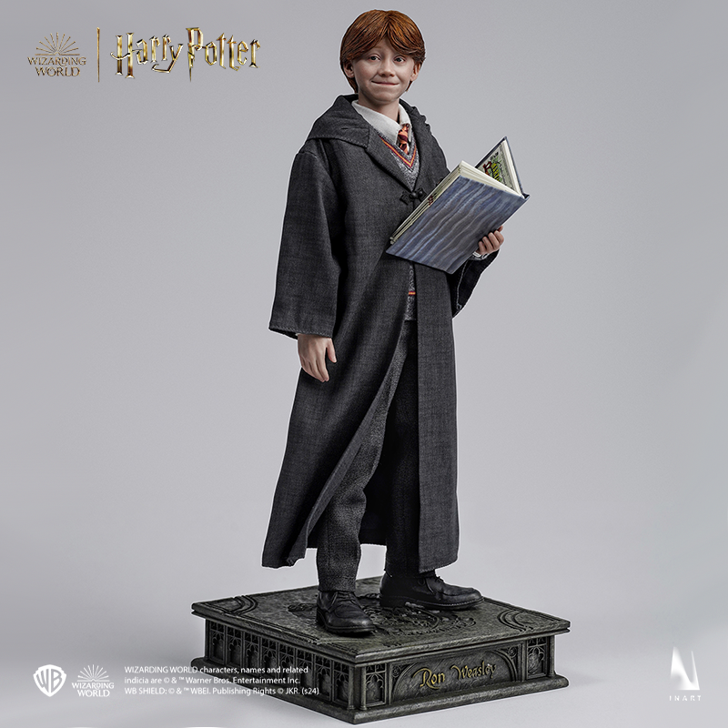 Ron Weasley figurine with lifelike facial features and Gryffindor pride