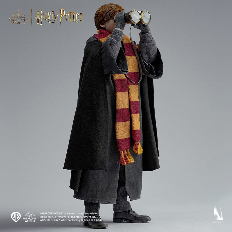 Collectible Ron Weasley with finely detailed wizarding accessories