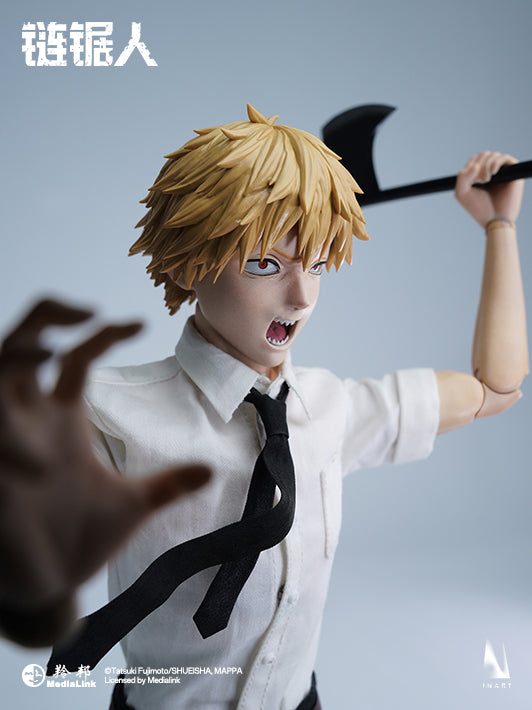 High-end Denji action figure with realistic sculpted hair and anime-accurate colors.