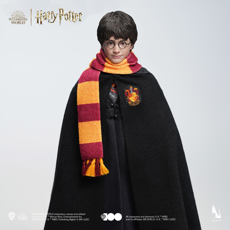 Miniature Harry Potter in a brave pose