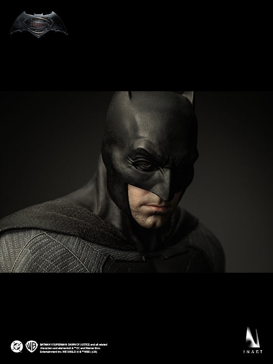 BvS Batman figure intense expression and cowl sculpt detail