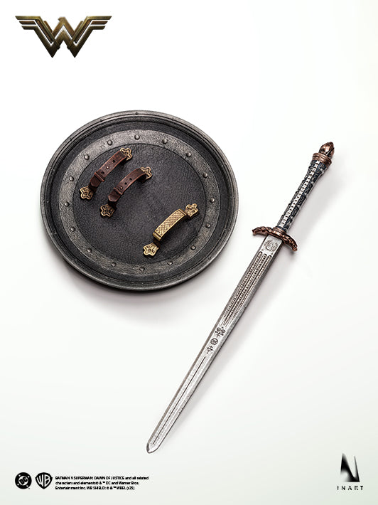 Crafted from high-end materials, the INART Wonder Woman features a detailed shield and sword, perfect for display