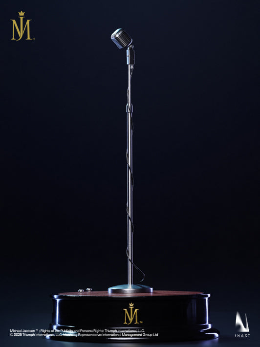 Highly detailed standing microphone faithfully replicating the one used by MJ during Smooth Criminal
