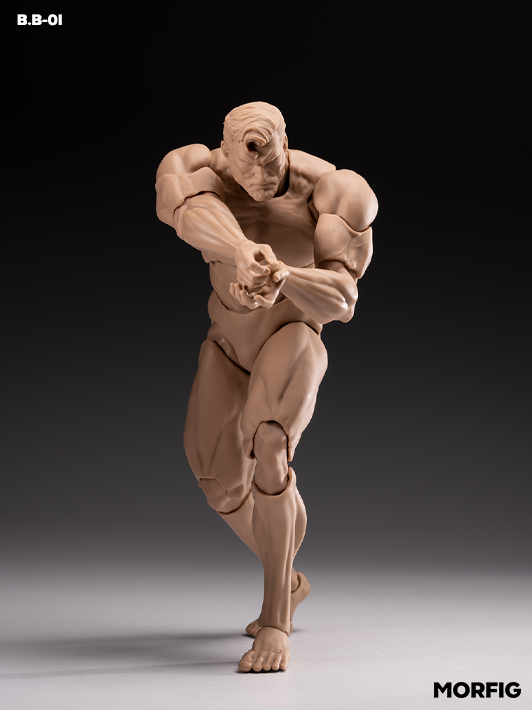 INART 1 12 skintone male body collectible with detailed muscle sculpt and solid tone