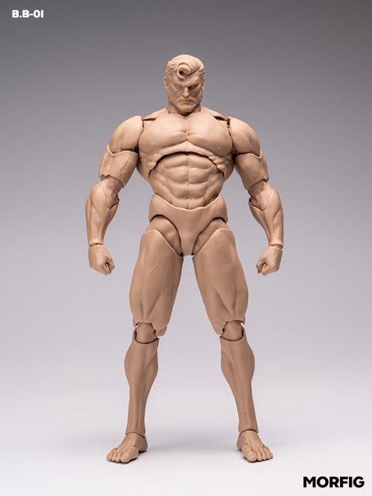 INART 1 12 skintone male body with lifelike muscle texture and fully articulated joints