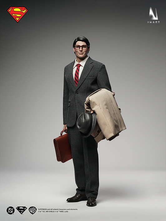 INART 1/6 Superman figure heroic stance cinematic lighting