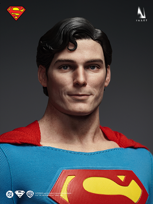 INART Superman 1/6 scale figure side profile display