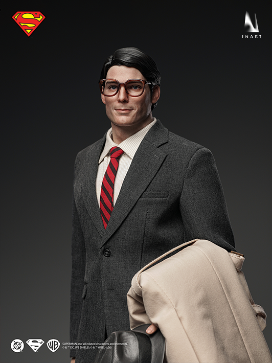 INART Superman collectible figure dramatic shadow lighting