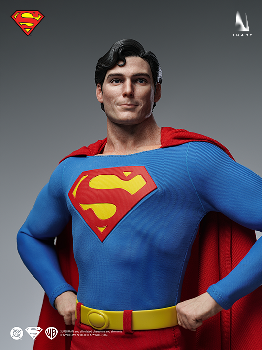 INART Superman figure head sculpt with natural expression