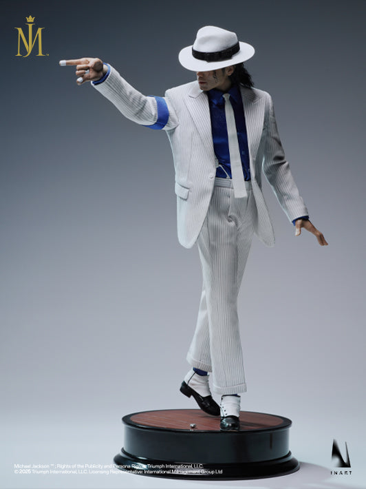 Michael Jackson articulated sixth scale action figure stepping forward with fingers pointing ahead