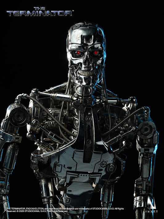 Rear View of The Terminator Endoskeleton 1/6 Collectible Figure