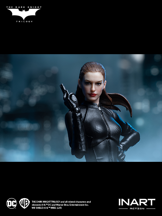 inart 1 12 catwoman figure from the dark knight rises showing realistic head sculpt and action figure posing