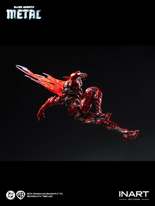 inart batman the red death action figure highlights articulated joints enabling varied poses