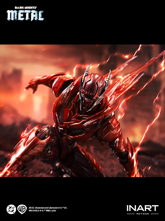 inart batman the red death action figure showing realistic posing through articulated joints