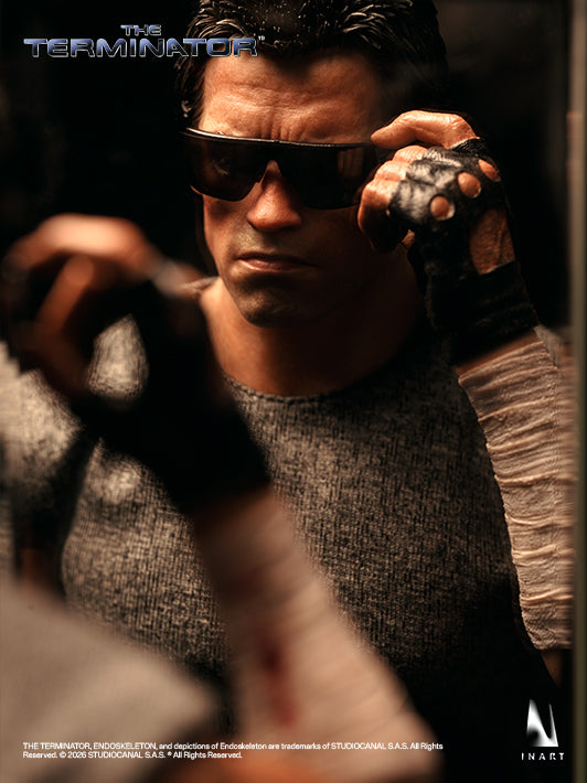 inart t800 Sixth Scale Collectible Figure with realistic head sculpt and detailed costume