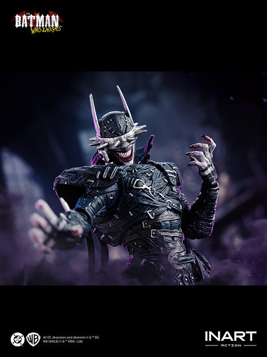 inart the batman who laughs action figure highlights sinister character design and pose flexibility