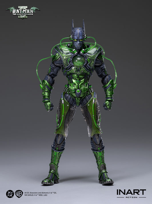 1.inart the dawnbreaker action figure from dark nights: metal - batman with articulated figure joints and armor details