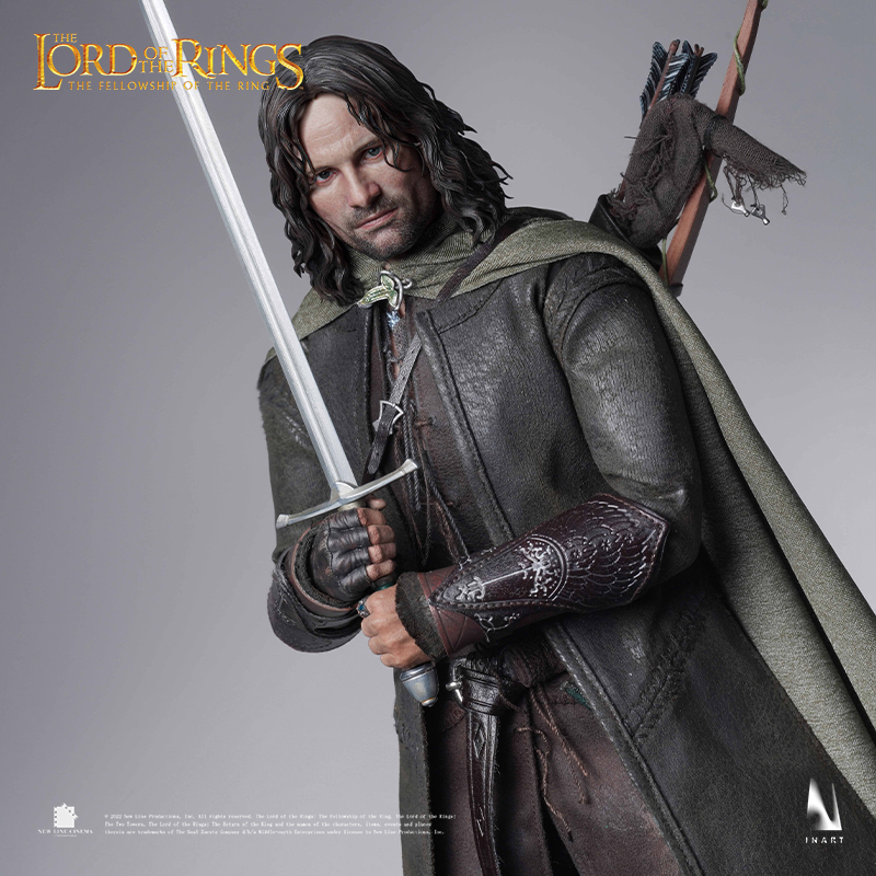 Aragorn figure inspired by the heroic character from The Lord of the Rings, meticulously crafted by INART