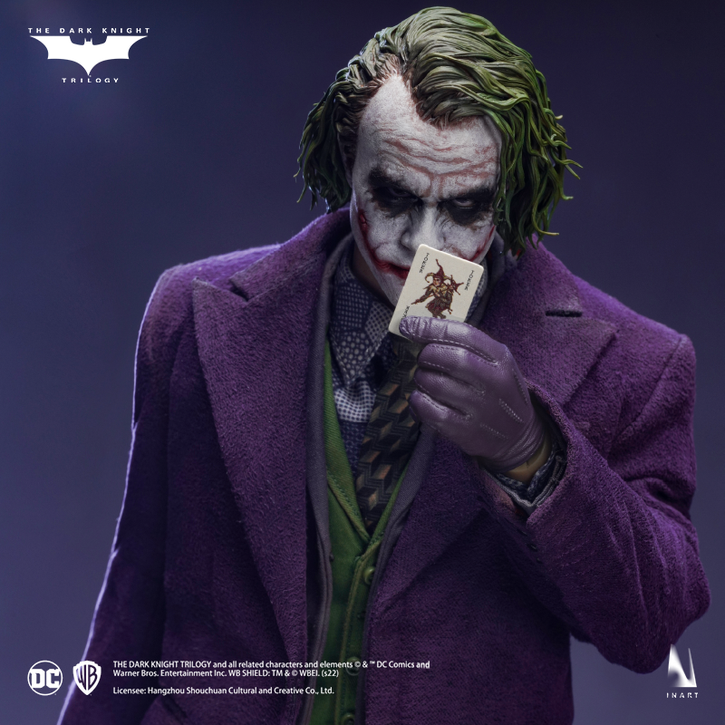 The Joker figure in a dynamic and theatrical pose