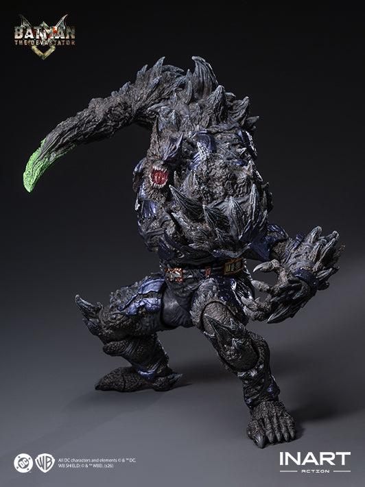 7.inart batman: the devastator action figure presenting a fierce figure expression with battle armor