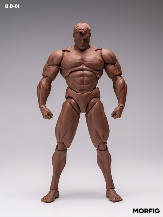 INART 1 12 black male body with muscular form and smooth articulation for realistic poses