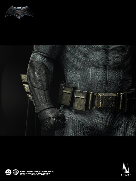 INART Batman 1/6 collectible figure from Batman v Superman Dawn of Justice official product image front view full body display