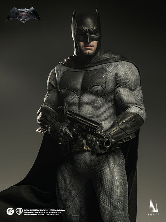 INART Batman figure iconic gray suit with black cowl and cape