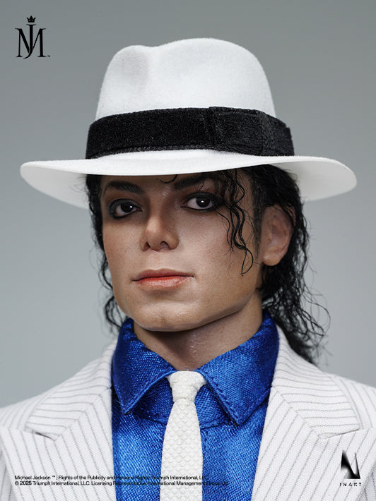 INART Michael Jackson figure in his Smooth Criminal outfit and hairstyle, set against a clean white background