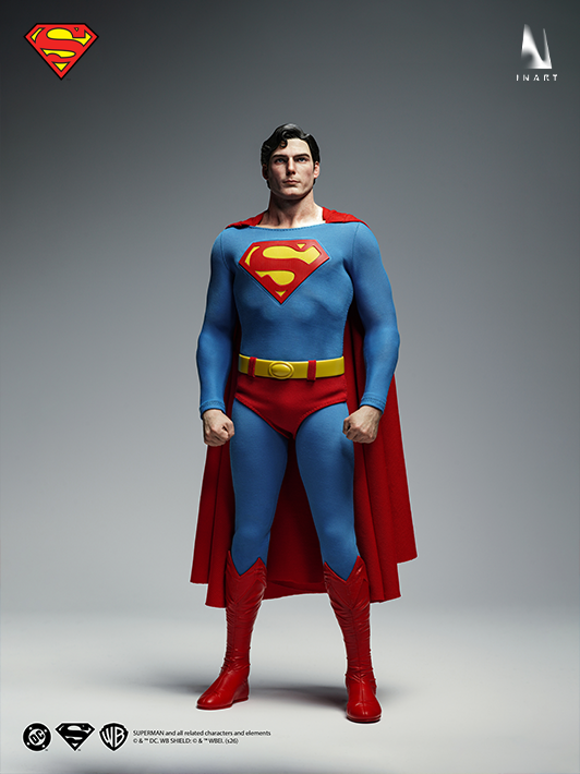 INART Superman collectible figure classic red and blue suit detail
