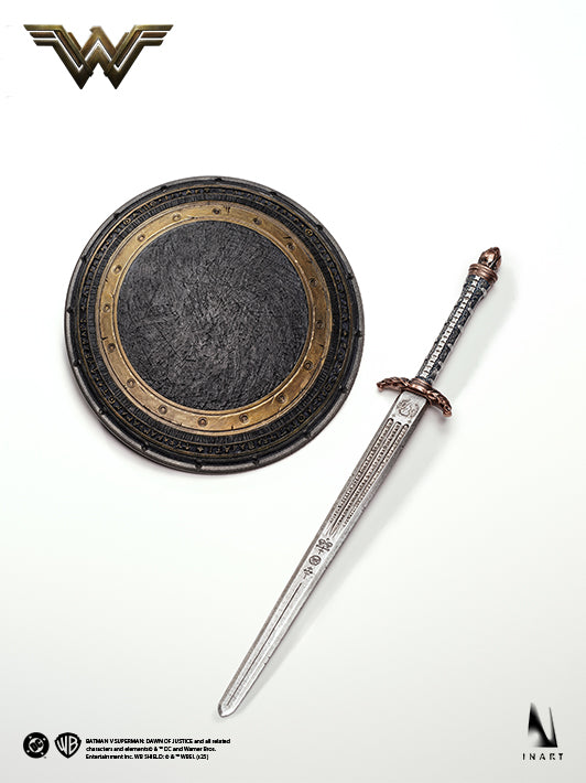 INART Wonder Woman 1 6 action figure with Amazonian shield and sword
