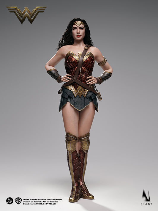 INART Wonder Woman 1 6 action figure with Gal Gadot likeness, collectible for fans of Batman vs Superman Dawn of Justice