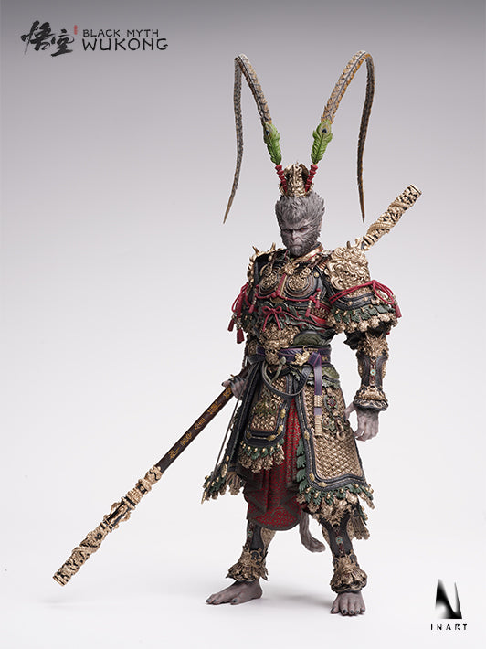 Intricate costume design on INART 1/6 collectible figure The Great Sage's Broken Shell