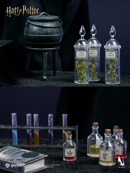 Potion bottles of Severus Snape statue from Harry Potter and the Half Blood Prince