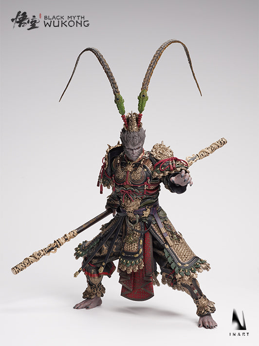The Great Sage's Broken Shell INART 1/6 collectible figure posed in dramatic warrior stance