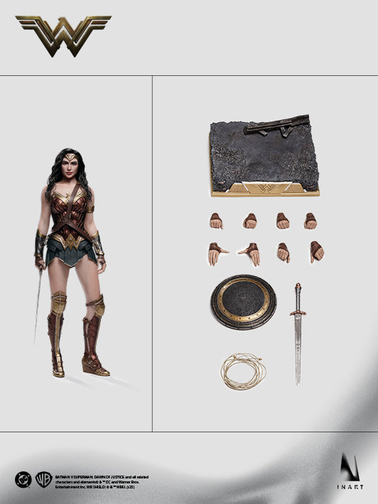 The INART Wonder Woman 1 6 action figure captures every detail of Diana's strength and elegance, perfect for any collector