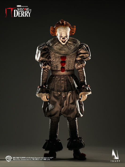 Welcome to Derry Pennywise figure full-body pose with relaxed hands