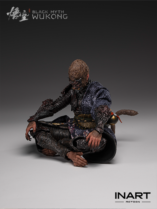 black myth wukong the destined one 1 12 scale figure detailed close up showing sculpt realism and articulation