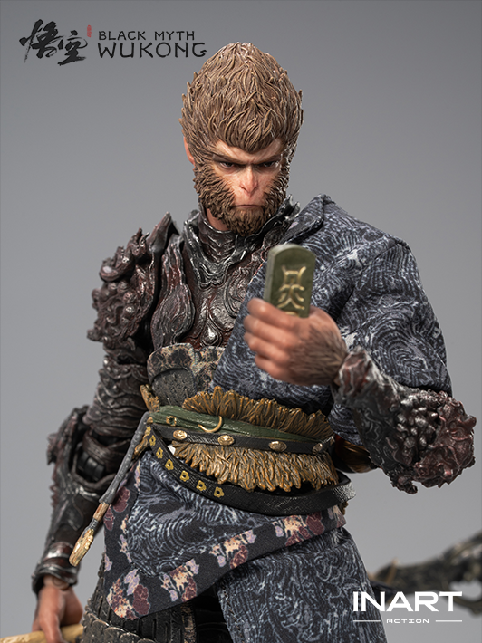 black myth wukong the destined one 1 12 scale figure with flexible articulation and incense trail talisman