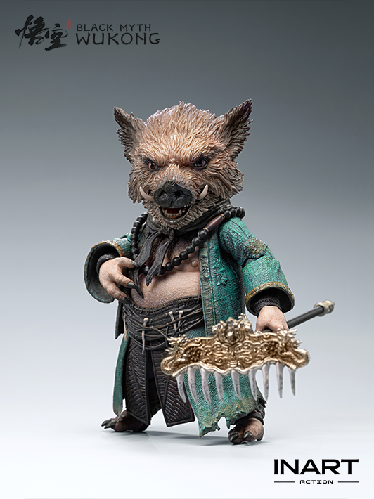 inart 1 12 zhu bajie figure action figure scene featuring weapon details and articulated joints