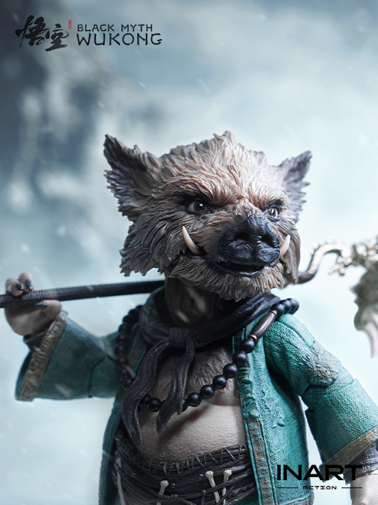 inart 1 12 zhu bajie figure showcasing flexible joints and realistic armor design for black myth wukong