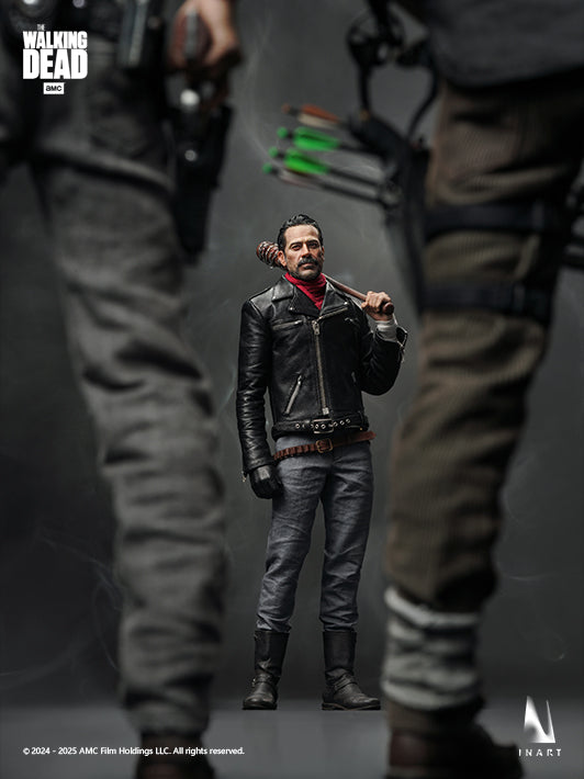 inart 1 6 scale figure scene with rick and daryl confronting negan detailed weapons 
