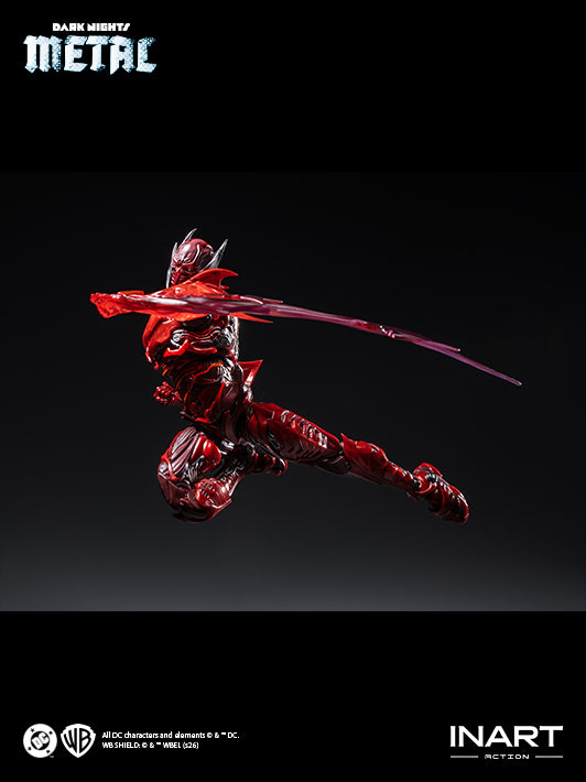 inart batman the red death action figure captured with articulated joints and flexible posing