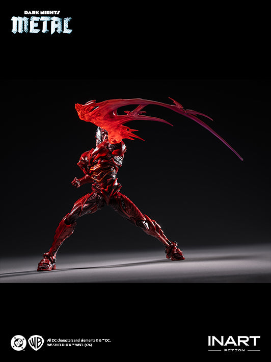 inart batman the red death action figure featuring articulated joints for expressive poses in detailed photography